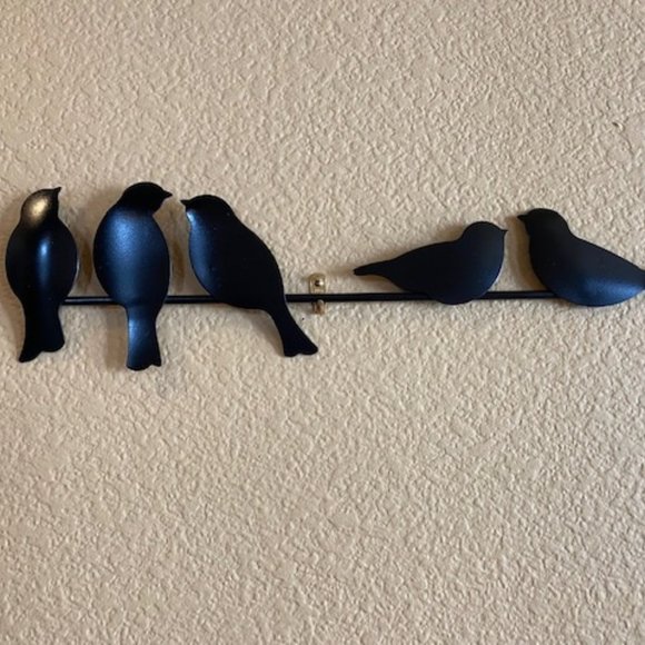 Farmhouse Metal Bird Cutout Birds on Branch Wire Art, Wall Decor - Picture 5 of 14